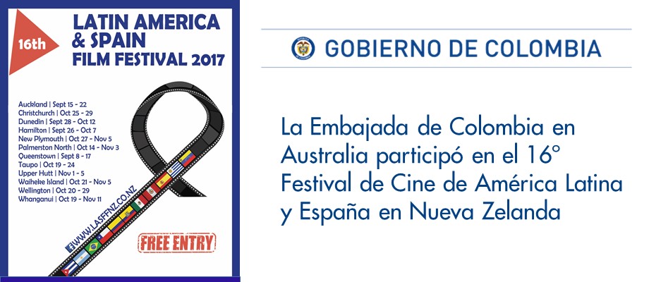 La Embajada de Colombia en Australia participó en el 16º Festival de Cine de América Latina y España 