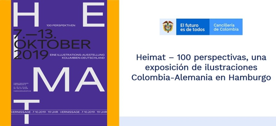Heimat – 100 perspectivas, una exposición de ilustraciones Colombia-Alemania 