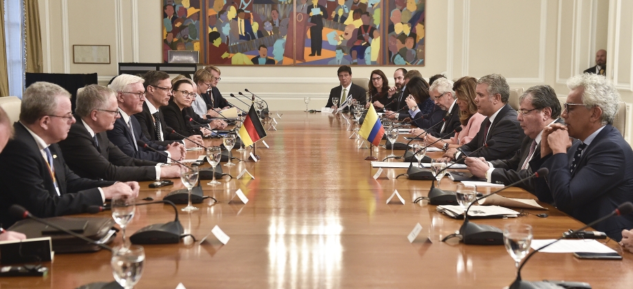 El jefe de Estado de Colombia, Iván Duque, y el Presidente de Alemania, Frank Walter Steinmeier, dialogaron sobre biodiversidad y el proceso de estabilización 