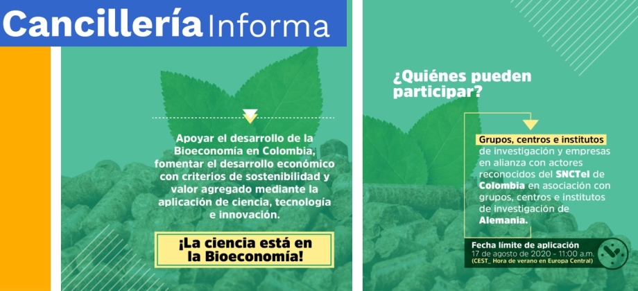 El Ministerio de Ciencia, Tecnología e Innovación de Colombia y el Ministerio Federal de Educación e Investigación de Alemania ofrecen oportunidades para la financiación de proyectos de investigación, desarrollo e innovación (I+D+i)