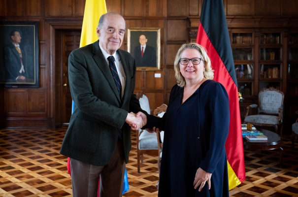 El Ministro de Relaciones Exteriores, Álvaro Leyva Durán, recibió a la Ministra Federal de Cooperación Económica y Desarrollo (BMZ), Svenja Schulze.