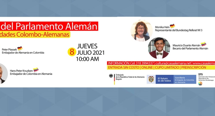 El Embajador de Colombia en Alemania y su homólogo de Alemania en Colombia conversarán sobre el programa de becas International Parlament Stipendium (IPS)