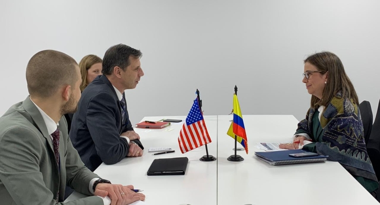 Viceministra Adriana Mejía sostuvo reunión bilateral con James A. Walsh, Subsecretario Adjunto de la Oficina de Asuntos Internacionales de Narcóticos y Aplicación de la Ley del Departamento de Estado de Estados Unidos