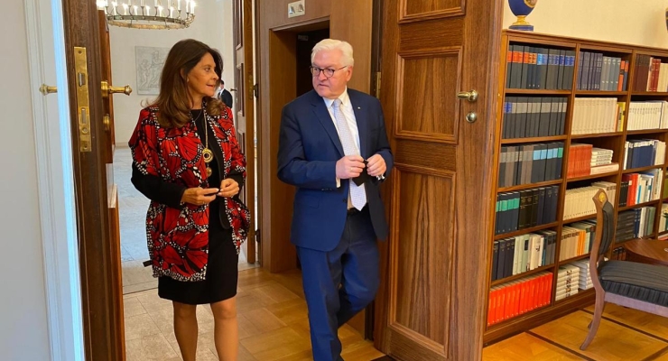 Vicepresidente – Canciller se reúne con el Jefe de Estado de Alemania, en compañía del Alto Comisionado para la Paz y el Alto Consejero para la Estabilización y la Consolidación  